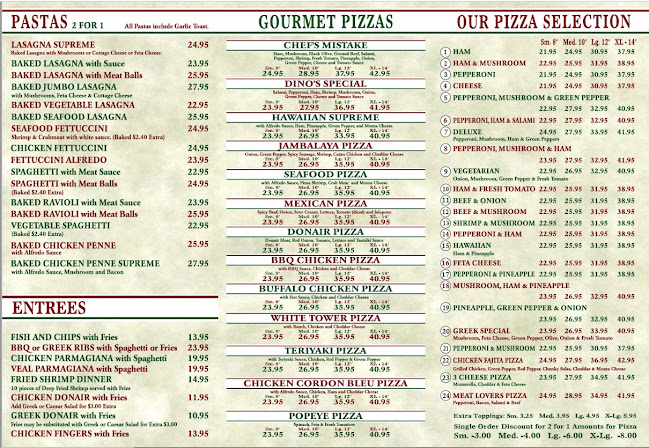 Opinii despre Dino's 2 for 1 Pizza & Pasta în Red Deer - Hospitality and gastronomy