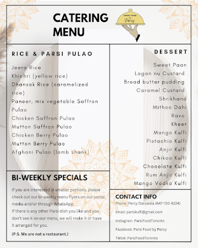 Parsi Food by Percy