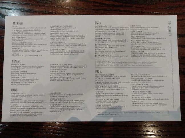 IL FORNELLO, Richmond Hill - Hospitality and gastronomy