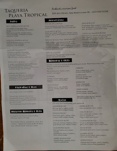 Taqueria Playa Tropical - Hospitality and gastronomy