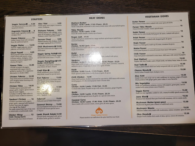 Ginger Indian Cuisine