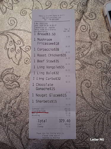 Opinii despre Henry's Kitchen Pasta & Grill (Reservation & Pre-order Only ) în Port Moody - Hospitality and gastronomy