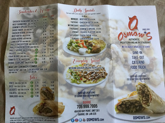 Opinii despre Osmow's Shawarma în Barrie - Hospitality and gastronomy