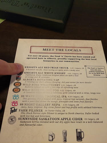 Opinii despre Toad 'n' Turtle Pubhouse & Grill în Calgary - Hospitality and gastronomy