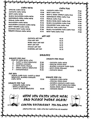 Canton Restaurant - Campbell River