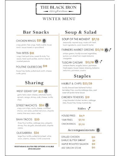 Opinii despre The Black Iron Club & Grill at Tobiano în Kamloops - Hospitality and gastronomy