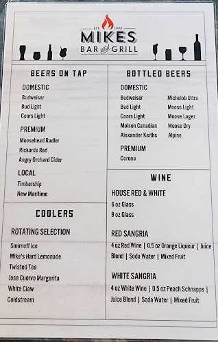 Mike's Bar and Grill Miramichi NB Canada