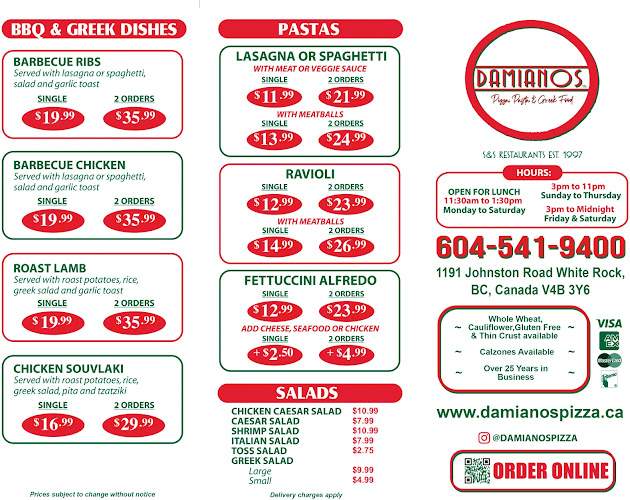 Damianos Pizza & Pasta