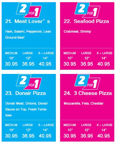 Opinii despre 2 for 1 Pizza & Pasta în Spruce Grove - Hospitality and gastronomy