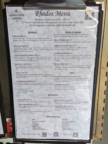 Opinii despre Rhodos Coffee and Bistro în Courtenay - Hospitality and gastronomy