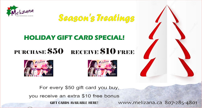 Opinii despre Melizana Mediterranean Restaurant în Thunder Bay - Hospitality and gastronomy