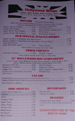 Hollywood Pizza & Sub - Hospitality and gastronomy