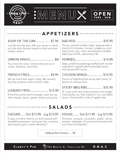 Opinii despre Clancy's Pub & Grill în Penticton - Hospitality and gastronomy