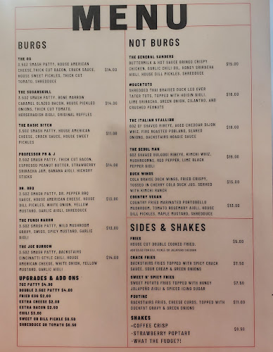 Backstairs Burger - Hospitality and gastronomy