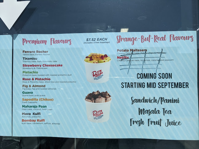 Rollz ice cream (North Park Drive, Brampton) - Hospitality and gastronomy