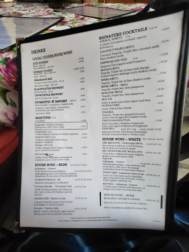 Opinii despre Theo’s Restaurant în Penticton - Hospitality and gastronomy