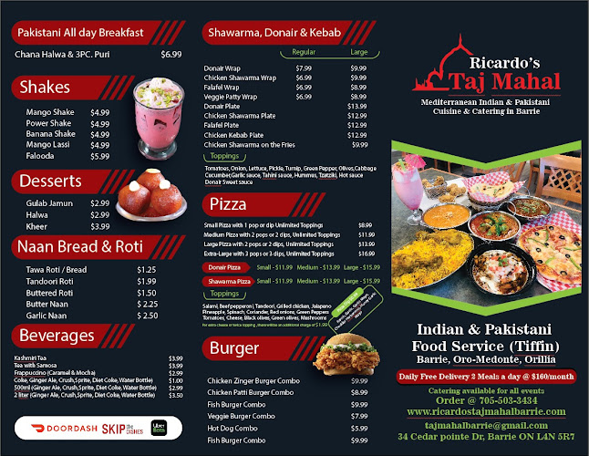 Opinii despre Ricardo's Taj Mahal în Barrie - Hospitality and gastronomy