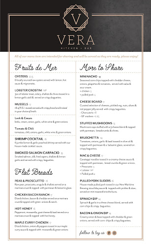 Opinii despre VERA Kitchen & Bar în Miramichi - Hospitality and gastronomy