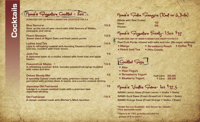 Comentarii opinii despre Nomé Izakaya North York