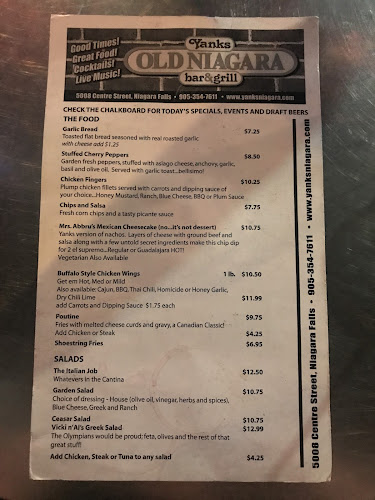 Yank's Old Niagara Bar & Grill - Hospitality and gastronomy