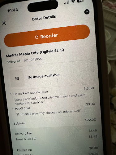 Opinii despre Madras Maple Cafe în Prince George - Hospitality and gastronomy