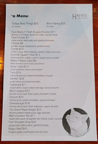 Hank's *A Restaurant