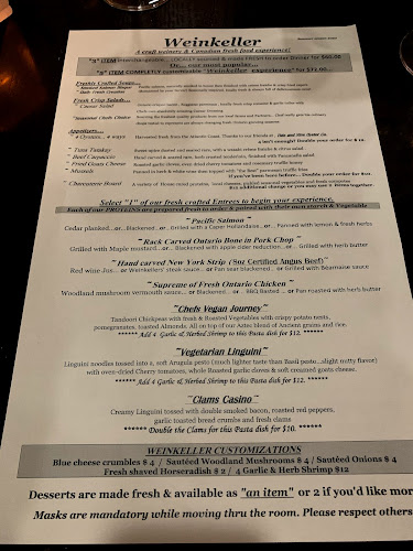 Opinii despre Weinkeller în Niagara Falls - Hospitality and gastronomy