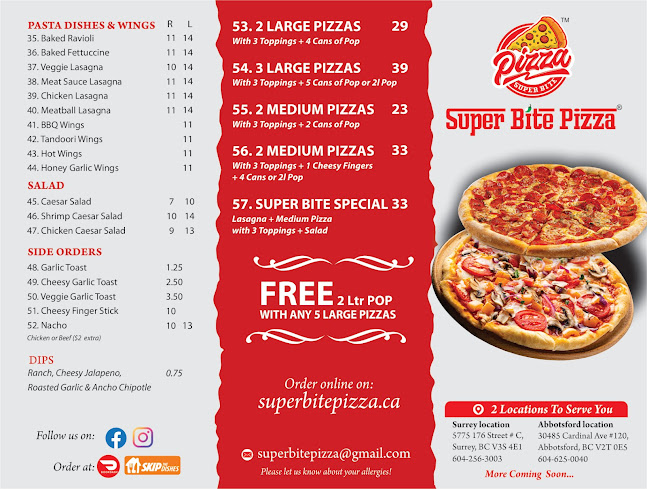 Opinii despre Super Bite Pizza - Abbotsford în Abbotsford - Hospitality and gastronomy