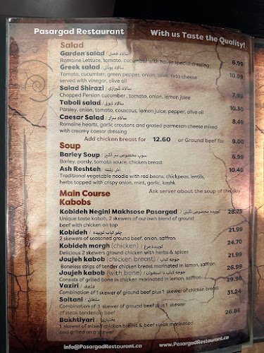 Opinii despre Pasargad Restaurant în Coquitlam - Hospitality and gastronomy