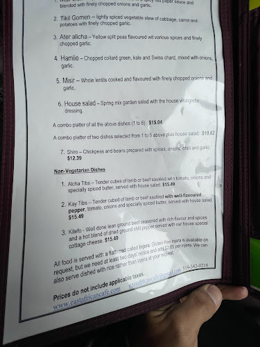 East African Cafe - Hospitality and gastronomy