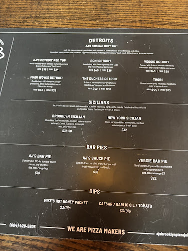 Opinii despre AJ's Brooklyn Pizza Joint în Vancouver - Hospitality and gastronomy