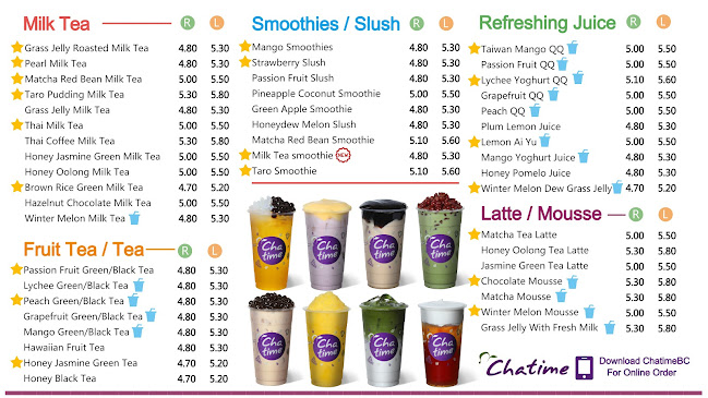 Chatime Bubble Tea - Hospitality and gastronomy