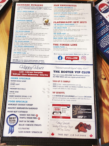 The Roster Sports Club Bar & Grill - Vernon