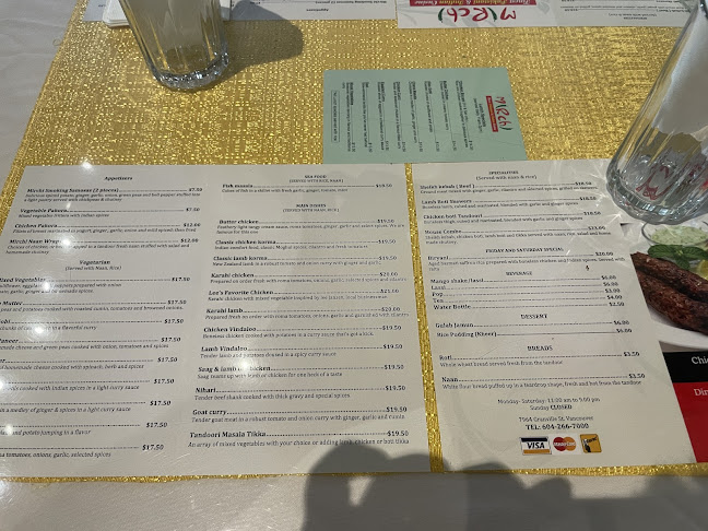 Opinii despre Mirchi Restaurant în Vancouver - Hospitality and gastronomy