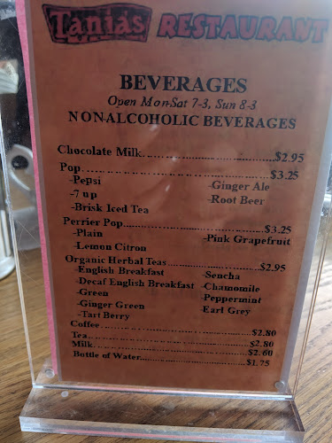 Tania's Restaurant - Hospitality and gastronomy