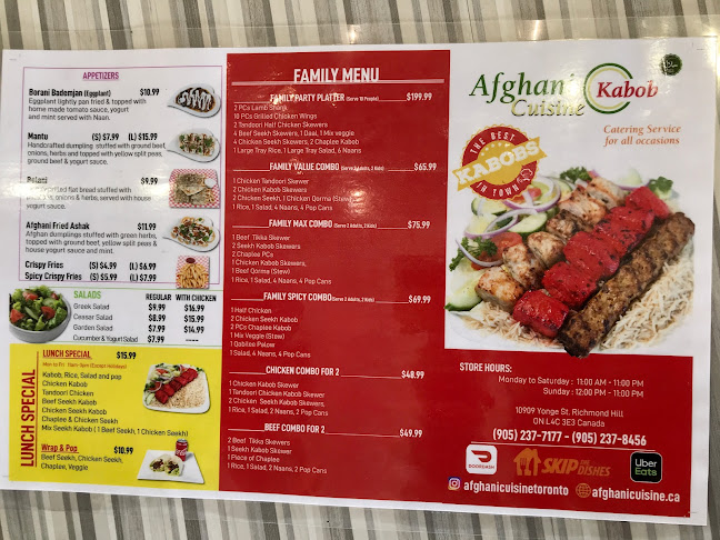 Afghani Cuisine Restaurant - Richmond Hill