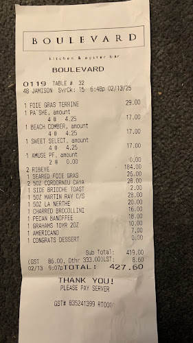 Boulevard Kitchen & Oyster Bar - Vancouver