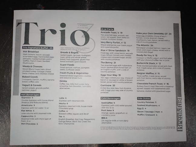 TRIO RESTAURANT - Hospitality and gastronomy