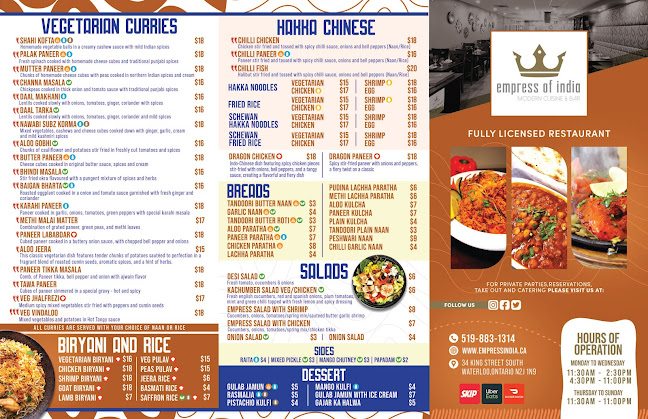 Opinii despre Empress Of India în Waterloo - Hospitality and gastronomy