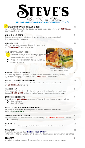 Opinii despre Steve's Tea Company & Tea Room în Brantford - Hospitality and gastronomy