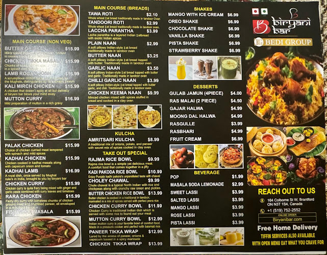 Opinii despre Biryani Bar în Brantford - Hospitality and gastronomy