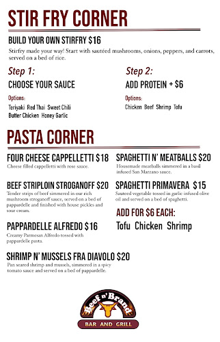 Opinii despre Beef n' Brand în North Bay - Hospitality and gastronomy