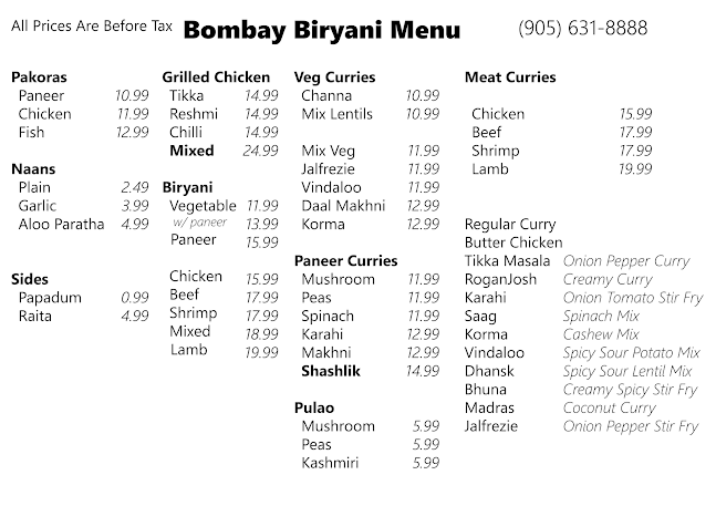 Bombay Biryani