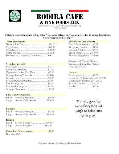 Bodira Cafe and Fine Foods Ltd