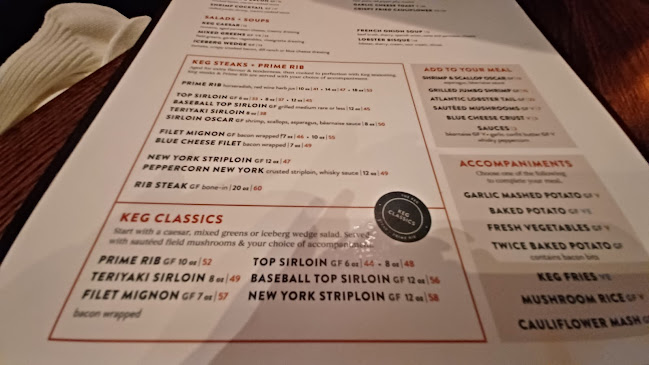 Comentarii opinii despre The Keg Steakhouse + Bar - Moncton