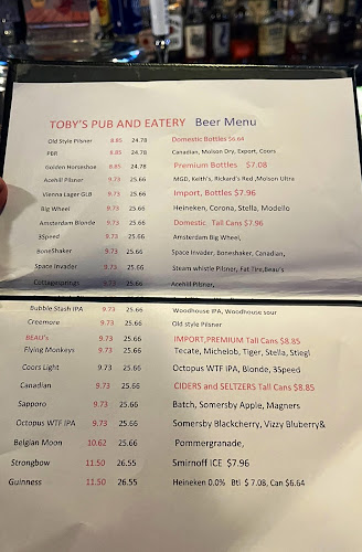 Comentarii opinii despre Toby's Pub & Eatery