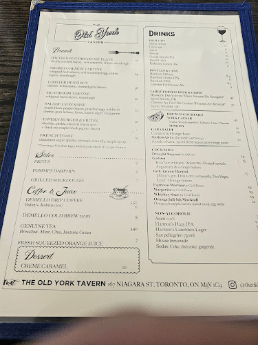 Opinii despre The Old York Tavern în Toronto - Hospitality and gastronomy